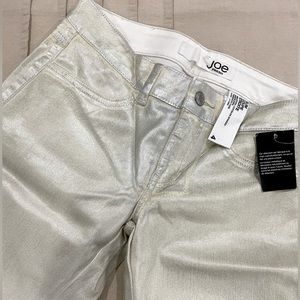 Shimmery silver denim